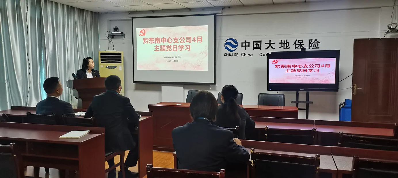 【大地保险】黔东南中支公司开展 &ldquo;党风廉政建设和防腐&rdquo; 主题党日学习