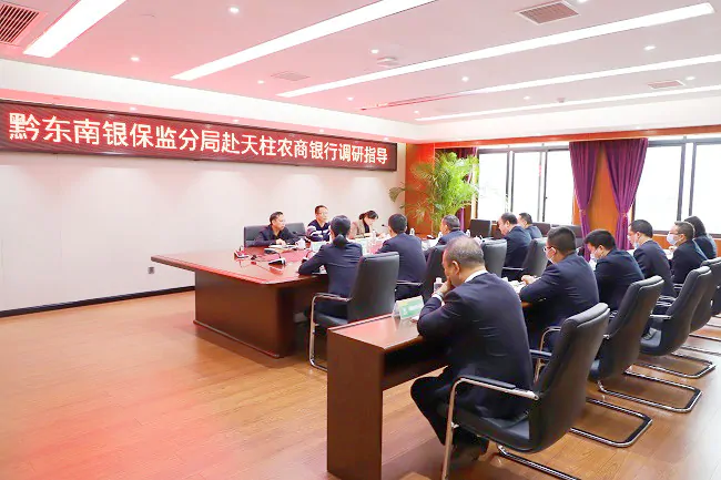 黔东南银保监分局党委委员、副局长陶敏华赴天柱农商银行调研指导