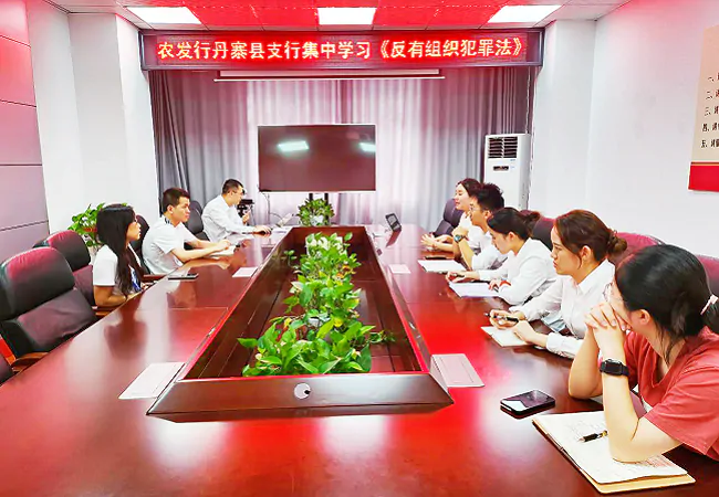 农发行丹寨县支行开展《反有组织犯罪法》宣传活动