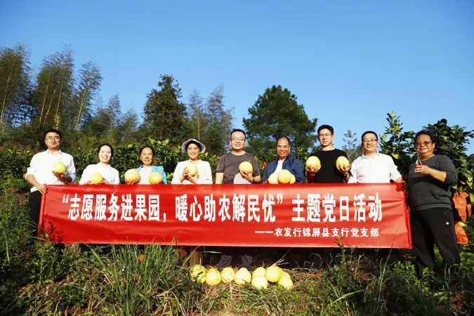 农发行锦屏县支行：果园来了助收队，协力采摘助增收