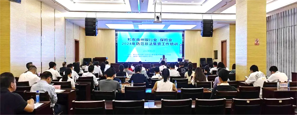 黔东南州银行业协会、黔东南州保险行业协会联合开展2024年防范非法集资工作培训