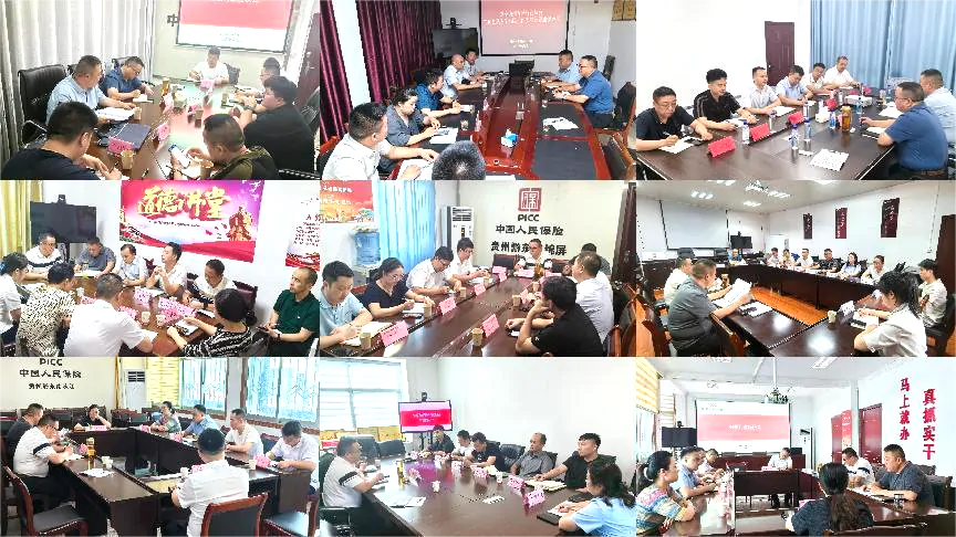 黔东南州保险行业协会在各县组织召开学平险业务座谈会
