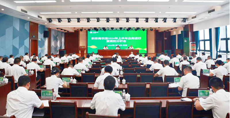 黔东南农信2024年上半年业务运行暨案防分析会在丹寨召开