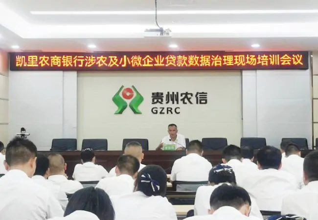 凯里农商银行组织开展涉农及小微企业贷款数据治理工作培训