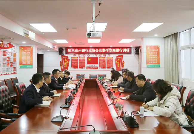 黔东南州银行业协会赴黎平农商银行开展走访调研