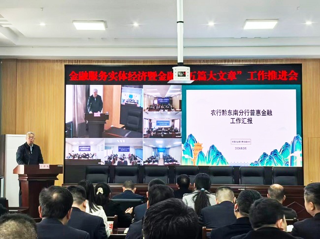 农行黔东南分行浓墨书写普惠金融新篇章